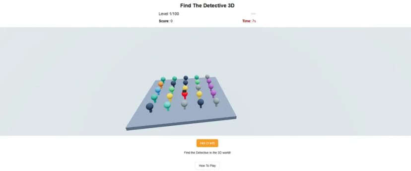 Find The Detective 3D