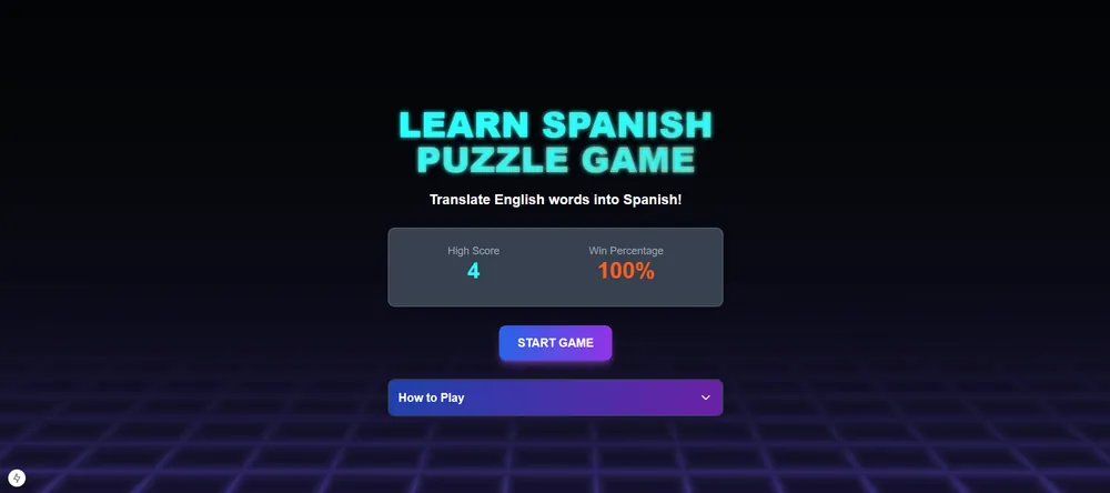 Learn Spanish Puzzle Game